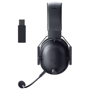Безжични геймърски слушалки RAZER BlackShark V2 Pro (2023) ( RZ04-04530100-R3M1), Bluetooth/Wireless, Razer TriForce Titanium Driver 50 mm, THX Spatial Audio, Black
