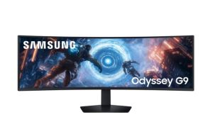 Монитор SAMSUNG Odyssey G9 G91F (LS49FG910EUXEN), 49" VA Curved 1000R, DQHD (5120x1440) 144Hz, 32:9, 1ms, 350 cd/m2, 2500:1, AMD FreeSync Premium Pro, 2xHDMI, DP, 2xUSB 3.2 Gen1, Black