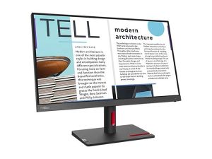 Монитор LENOVO ThinkVision S25e-30 (63E0KAT4EU), 24.5" VA, FullHD (1920x1080) 75Hz, 16:9, 4ms, 250cd/m2, 3000:1, VGA, HDMI, Storm Grey