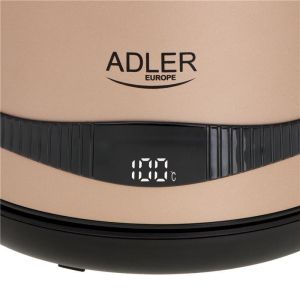 Електрическа кана с поддържане на топлина Adler AD 1295, 1.7 L, 2200W, Настройка 40-100 градуса, Златист