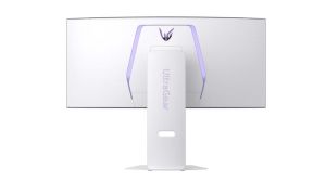 Монитор LG 34GX90SA-W UltraGear, 34" OLED Curved 800R, WQHD (3440x1440) 240Hz, 21:9, 0.03ms, 1300cd/m², 1500000:1, Smart, webOS 24, AMD FreeSync Premium, NVIDIA G-Sync, Speakers, Wi-Fi/Bluetooth, 2xHDMI, DP, USB-C, LAN, White