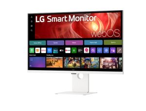 Монитор LG 37U730SA-W, 37" IPS, 4K UHD (3840x2160) 60Hz, 16:9, 5ms, 300cd/m², 1000:1​, Smart, webOS, Wi-Fi, Dynamic Action Sync, 2xHDMI, DP, USB-C, White