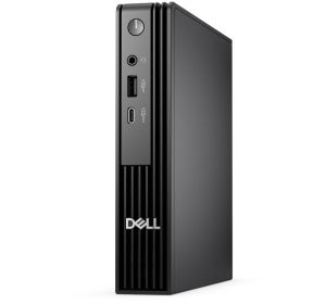 Настолен компютър Dell Pro Micro QCM1250, Intel Core Ultra 5 235T (13 TOPS NPU, 14 cores, up to 5.0GHz), 16 GB: 1 x 16 GB, DDR5, up to 5600 MT/s, 512GB SSD, Integrated Graphics, Wi-Fi 6E, Bulgarian Keyboard&Mouse, 90W, Ubuntu, 3Y PS