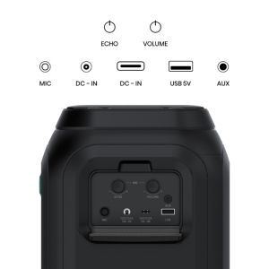 Аудио система Hisense Party speaker 2.0 Ch., 160W, BT, 12h play, Black