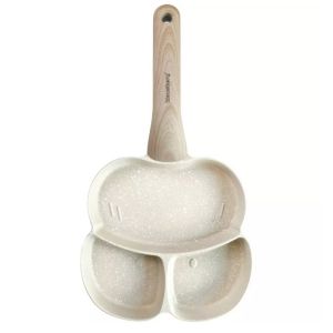 Тиган с 3 отделения Klausberg KB 7825, 19 см, Мраморно покритие, Индукция, Бежов