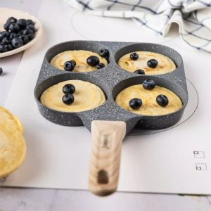 Тиган с 4 отделения Klausberg KB 7822, 18.5 см, Мраморно покритие, Индукция, Сив