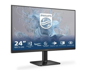 Монитор PHILIPS 24E2N1110/00, 23.8" IPS, FullHD (1920x1080) 120Hz, 16:9, 1ms, 300cd/m2, 1500:1, Adaptive Sync, VGA, HDMI, Black