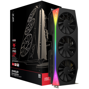 Видео карта XFX Mercury AMD Radeon RX 9070 XT OC Gaming Edition with RGB, 16GB GDDR6, 256bit, HDMI, 3xDP