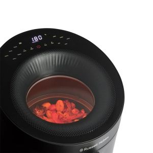 Фритюрник с горещ въздух Russell Hobbs SatisFry Panoramic 27420-56, 1650W, 5.5 л, 10 програми, Дигитален LED дисплей, Термостат, Таймер, Черен