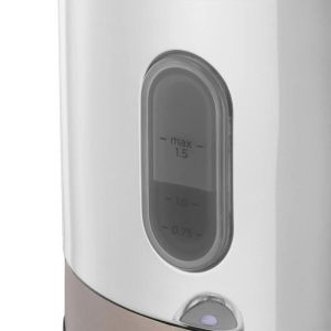 Електрическа кана Russell Hobbs Distinctions Titanium 26422-70, 2400W, 1.5 л, Бързо завиране, Миещ се филтър против котлен камък, 360° основа, Защити, Инокс/титан