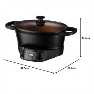 Мултикукър Russell Hobbs Good-to-Go 28270-56, 750W, 6.5 л, 8 програми, Таймер, Размразяване, Лесно почистване, Черен