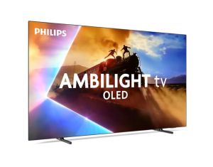 Телевизор 55" PHILIPS 55OLED770/12, 4K UHD OLED Ambilight, Smart TV, Titan OS, 120Hz, WiFi, Black