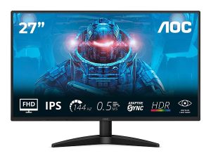 Монитор AOC 27B36X, 27'' IPS, FullHD (1920x1080) 144Hz, 16:9, 0.5ms, 300cd/m2, 1500:1, Adaptive Sync, HDMI, DP, Black