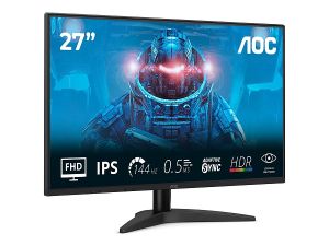 Монитор AOC 27B36X, 27'' IPS, FullHD (1920x1080) 144Hz, 16:9, 0.5ms, 300cd/m2, 1500:1, Adaptive Sync, HDMI, DP, Black