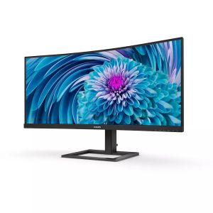 Монитор PHILIPS 346E2CUAE/00 E Line, 34" VA Curved 1500R, WQHD (3440x1440) 100Hz, 21:9, 1ms, 300cd/m2, 3000:1, AMD FreeSync™ Premium, Speaker 2x5W, HDMI, DP, USB-C, USB hub, Black