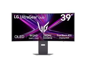 Монитор LG 39GX900A-B UltraGear, 39" OLED Curved 800R, WQHD (3440x1440) 240Hz, 21:9, 0.03ms, 1300 cd/m², 1.5M:1, AMD FreeSync Premium Pro, NVIDIA G-Sync, Speaker 2x7W, 2xHDMI, DP, USB type-C, Black
