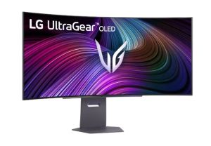 Монитор LG 45GX90SA-B, 44.5" OLED Curved 800R, WQHD (3440x1440) 240Hz, 21:9, 0.03ms, 1300 cd/m², 1.5M:1, Smart, webOS, AMD FreeSync Premium, NVIDIA G-Sync, Speaker 2x7W, WiFi, Bluetooth, 2xHDMI, DP, USB type-C, Black