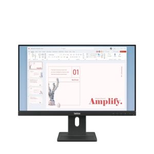 Монитор LENOVO ThinkVision E24-40 (64BAMAT1EU), 23.8" IPS, FullHD (1920x1080) 100Hz, 16:9, 4ms, 1300:1, 250cd/m2, Speakers 2x2W, HDMI, DP, VGA, Raven Black