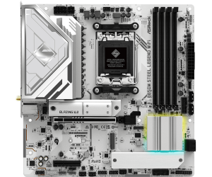 Дънна платка ASROCK B850M Steel Legend WiFi (AMD AM5, 4xDDR5, 1xBlazing M.2, 1xHyper M.2, 1xM.2, Wi-Fi 7, 2.5Gbit LAN, HDMI, DP) Micro ATX 