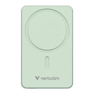 Външна батерия Verbatim Charge 'n' Go Essentials Power Bank Magnetic Wireless 10000mAh Green