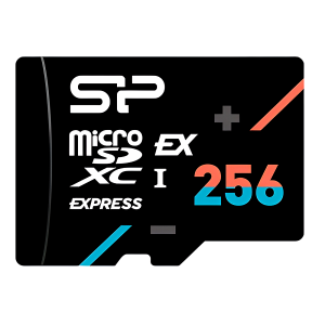 MicroSD памет 256GB SILICON POWER Hypera Express, microSDXC, Class10 UHS-I U3, V30, PCIe Gen 3x1 NVMe, up to 880MB/s