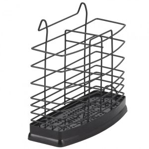 Сушилник за прибори Rosberg R53003B, 16.6х5.8х6.5 см, Черен