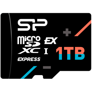 MicroSD памет 1TB SILICON POWER Hypera Express, microSDXC, Class10 UHS-I U3, V30, PCIe Gen 3x1 NVMe, up to 880MB/s