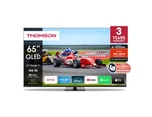 Телевизор 65″ THOMSON QLED Pro 65QG7C14, 4K UHD, 144 Hz, Direct LED, Smart TV, Google TV, Black