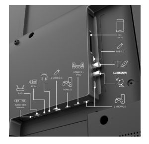 Телевизор 50″ THOMSON 50QG4S14, QLED 4K (3840×2160), Google TV Smart, 60 Hz, Wi-Fi, Dark grey