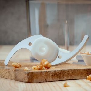 Чопър Oliver Voltz Daisy OV51111W, 600W, 1 л, Стъклена купа, Двоен нож, Пулс, Бял