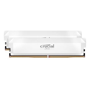 Памет CRUCIAL Pro Overclocking, 32GB DDR5 6400MHz (2x16GB) UDIMM White