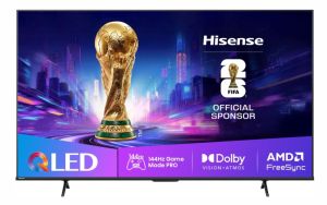 Телевизор Hisense 75" E7Q Pro, 4K Ultra HD 3840x2160, QLED, Quantum Dot, 144Hz, HDR 10+ adaptive, HLG, Dolby Vision, Hi-Concerto,Dolby Vision Atmos, Smart TV, WiFi 5GHz, WiFi Direct,Light Sensor, BT, Anyview Cast, 4xHDMI, 2xUSB, LAN, CI+, DVB-T2/C/S2, Bla