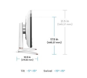 Монитор BenQ MOBIUZ EX271Q 27", IPS, 180Hz, 1ms, 2560x1440 2K QHD, HDR400, Gaming Monitor, Color Vibrance, Light Tuner, FreeSync Premium, KVM, Console Mode, B.I.+, LBL, 400 nits, 1000:1, HDMI, DP, USB C wDP alt. 65W PD, Speaker 2.5W x2,  6kg. WHITE