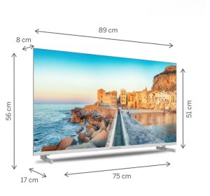 Телевизор Thomson 40" FHD Google TV; 1920 x 1080 (FHD), DLED, 60 Hz, HDR10, Dolby Audio, Google Cast, DVB-T/T2/C/S/S2, Wi-Fi, Bluetooth, LAN, HDMI 3 (1.4), USB 2 (2.0), Hotel mode, Side Feet, Black