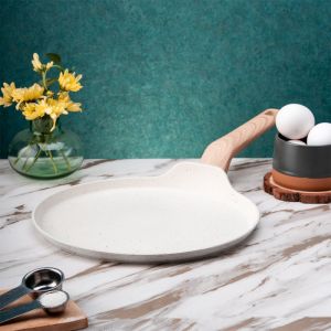 Тиган за палачинки Oliver Voltz Nice OV54422E26, 26 см, Мраморно покритие, Индукция, Бежов