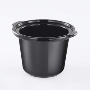 Уред за бавно готвене Slow Cooker Russell Hobbs Compact Home 25570-56, 145W, 2 л, 3 темп. настройки, Керамичен съд, Без BPA и PFAS, Черен/инокс