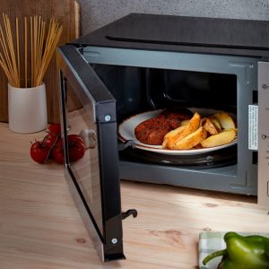 Микровълнова фурна Oliver Voltz OV51443C, 700W, 20 л, 5 степени, Таймер, Размразяване, Сив