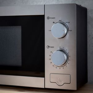 Микровълнова фурна Oliver Voltz OV51443C, 700W, 20 л, 5 степени, Таймер, Размразяване, Сив