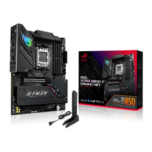 Дънна платка ASUS ROG STRIX B850-F GAMING WIFI (AMD AM5, 4xDDR5, 4xM.2, 2.5Gb LAN, Wi-Fi 7, HDMI, DP) ATX