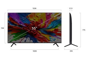 Телевизор LG 55QNED92A6A, 55" 4K QNED MiniLED evo HDR Smart TV, 100Hz, 3840x2160, DVB-T2/C/S2, Alpha 8 AI Processor 4K, HDR 10, webOS 25 ThinQ, FreeSync, VRR 144Hz, Multi View, 4K Upscaling, Wi-Fi 6, Voice Controll, BT 5.3, AirPlay 2, CI, HDMI eARC, SPDIF