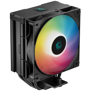 DeepCool AG400 DIGITAL ARGB, CPU Air Cooler, 1x120mm FK120 PWM FDB Fan, Addressable RGB LED, TDP 240W, 4 Heatpipes, Hydro Bearing, LGA1700/1200/1151/1150/1155, AMD AM5/AM4, 3Y, R-AG400-BKADMN-G-1