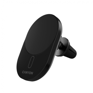 Безжично зарядно CANYON OnGrip 105 , car charger 15W Qi2 Wireless Black