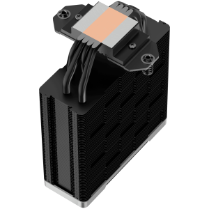 DeepCool AK400 ZERO DARK PLUS, CPU Air Cooler, 2x120mm FDB PWM Fan, Core Touch Technology 2.0, 4 Heatpipes, LGA1851/1700/1200/115x, AMD AM5/AM4, 127x123x155 mm(LxWxH), 3Y, R-AK400-BKNNMD-G-1