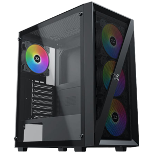 Xigmatek Blade EN40887 ATX/M-ATX/MINI ITX, USB3.0 X1, USB2.0 X2, HD AUDIO, Mehsed Grill Frontpanel & Left Tempered Glass, 4PCS X20C Auto Running LED Fan