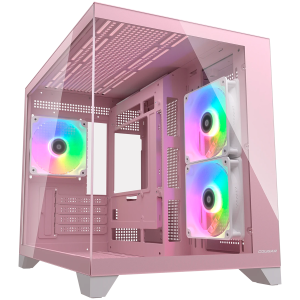 COUGAR FV150 Mini RGB PC Case, Mid tower, Pink