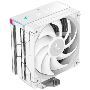 DeepCool AK400 DIGITAL PRO WH, CPU Air Cooler, 1x120mm FT12 SE PWM Fan, Digital Display, ARGB, Core Touch Technology 2.0, 4 Heatpipes, White, LGA1851/1700/1200/115x, AMD AM5/AM4, 126x97x159 mm(LxWxH), 3Y, R-AK400-WHAPMN-G