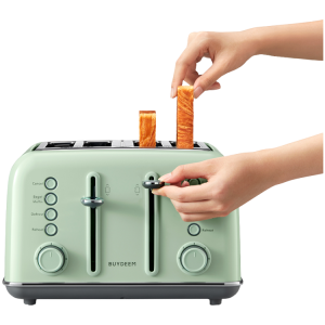 BUYDEEM 4 Slice Toaster, model DT640E, color Cozy Greenish, EU
