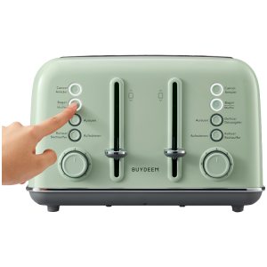 BUYDEEM 4 Slice Toaster, model DT640E, color Cozy Greenish, EU