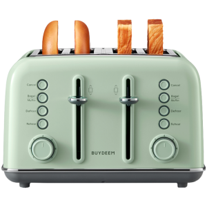 BUYDEEM 4 Slice Toaster, model DT640E, color Cozy Greenish, EU