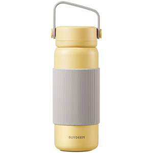 BUYDEEM Tea Infuser Thermos Bottle 400 ml, model CD1011, color Mellow Yellow